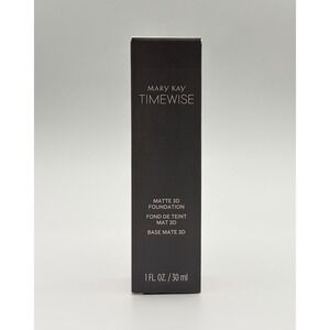 Mary Kay TimeWise Matte 3D Foundation Ivory N 140 Combo to Oily Skin 1oz NIB